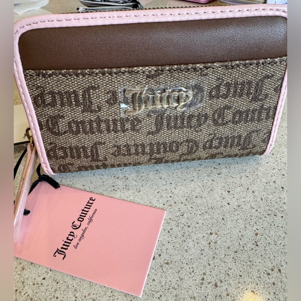 COPY - Juicy Couture spring fling wallet in chestnut chino pink NWT
